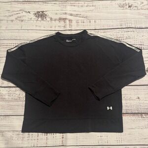 Under Armour‎ Crop Sweater Loose Grey Pullover Performance Women's Size Medium
